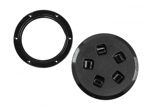 Лючок палубный 110 мм, черный (упаковка из 6 шт.)