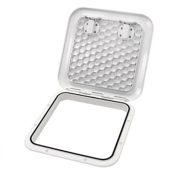 Крышка рундука SEAFLO 370x375 мм с замком, белый пластик