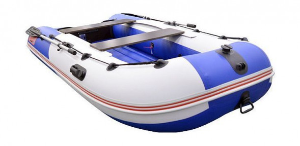 Надувная лодка ПВХ, STELS 315 Аеро НДНД, синий/белый