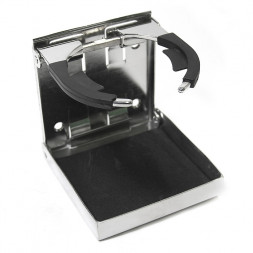 Держатель стакана регулируемый, нержавеющая сталь SUNFINE, 101×97мм