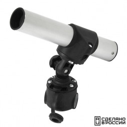 Держатель спиннинга сквозной на леер быстросъемный, алюминий