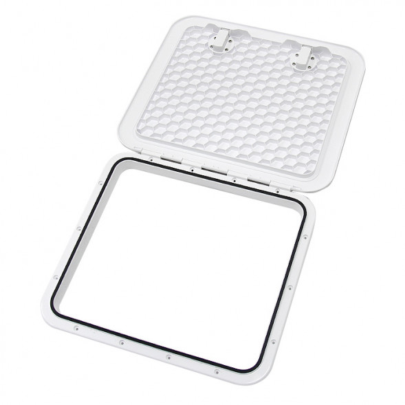 Крышка рундука SEAFLO 460x520 мм с замком, белый пластик