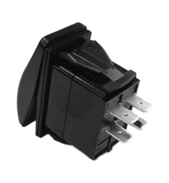 Переключатель двухпозиционный ON-OFF 12 В/20А 4Р (упаковка из 10 шт.)