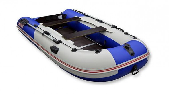 Надувная лодка ПВХ, STELS 335 Аеро НДНД, синий/белый