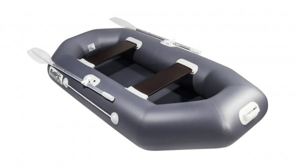 Надувная лодка ПВХ, Барс 240, графит