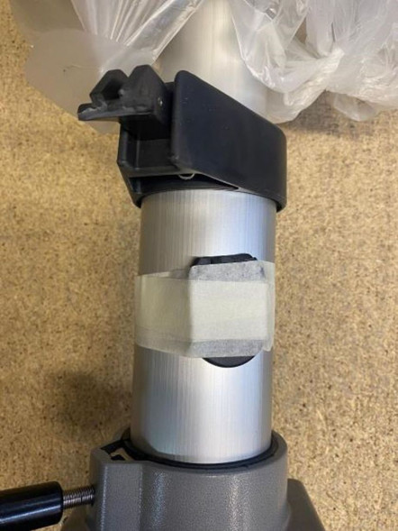 Стойка для сидений демонтируемая регулируемая, высота 330-450 мм, диаметр 73 мм, диаметр основания 230 мм, уцененная