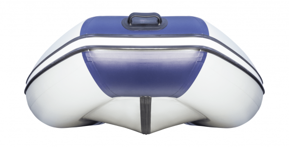 Надувная лодка ПВХ, Ривьера Компакт 3600 СК Комби, светло-серый/синий