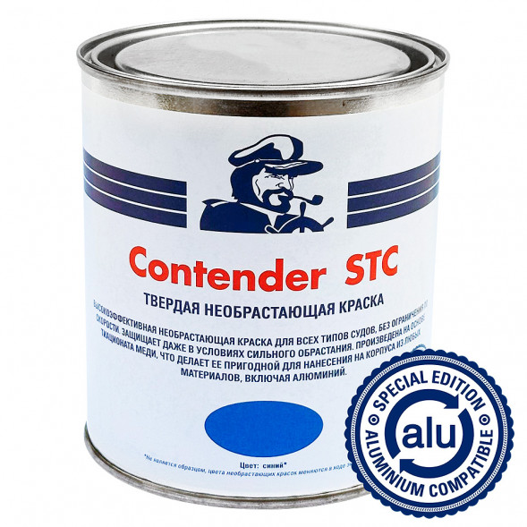 Необрастающая краска Мореман Contender STC, синяя, 0,75 л