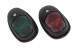 Огни ходовые 89х55 мм комплект (красный, зеленый), черный (упаковка из 8 шт.)