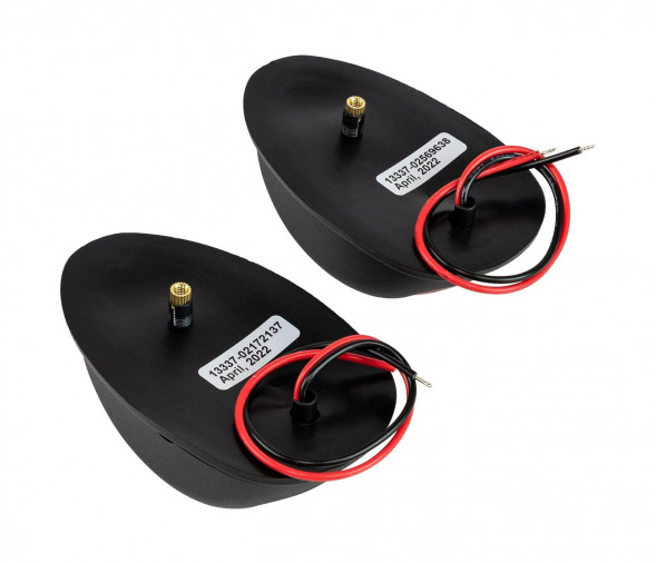 Огни ходовые 89х55 мм комплект (красный, зеленый), черный (упаковка из 8 шт.)