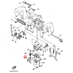 Скоба подвески Yamaha 20-25 (6L2-43624-00), Yamaha