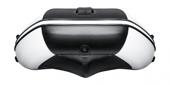 Надувная лодка ПВХ, Ривьера Максима 3600 СК Комби, светло-серый/черный