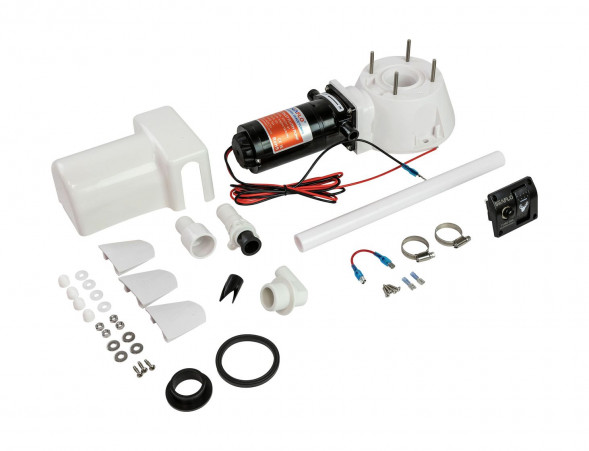 Комплект для переделки ручного унитаза в электрический 12 В, SeaFlo