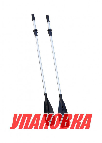 Весло 195 см черное (комплект из 2-х весел) (упаковка из 5 шт.)