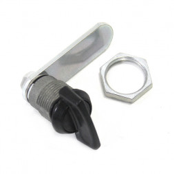 Замок черный, с поворотным язычком SUNFINE