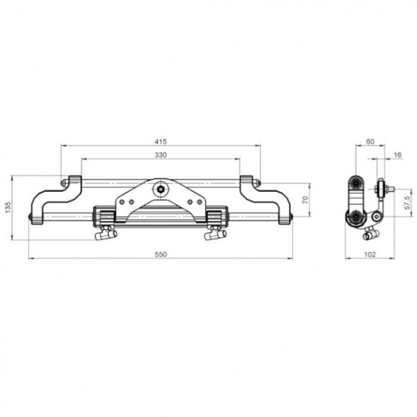 Гидроцилиндр GC-103/1 (103 см3)