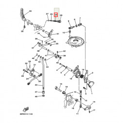 Пружина фиксатора тяги скорости Yamaha 25-30 (90501-14M07) YAMAHA