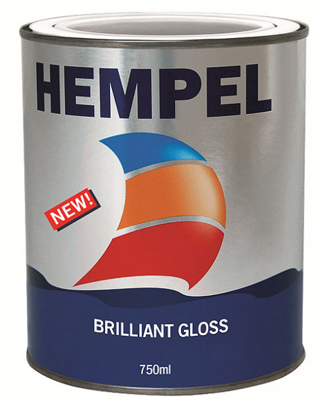 Эмаль однокомпонентная Brilliant Gloss, темно-синяя (flag blue), 0,75 л