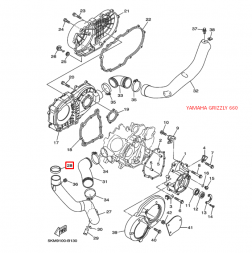 Уплотнение патрубка YAMAHA GRIZZLY 660 (Yamaha)