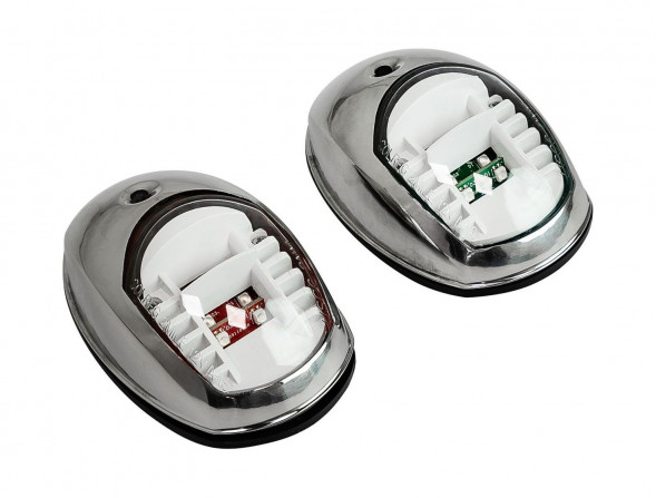 Огни ходовые светодиодные 95х60 мм, нержавеющий корпус (упаковка из 72 шт.)