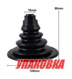 Уплотнитель для тросов управления черный, D120 мм, Marine Rocket (упаковка из 20 шт.)