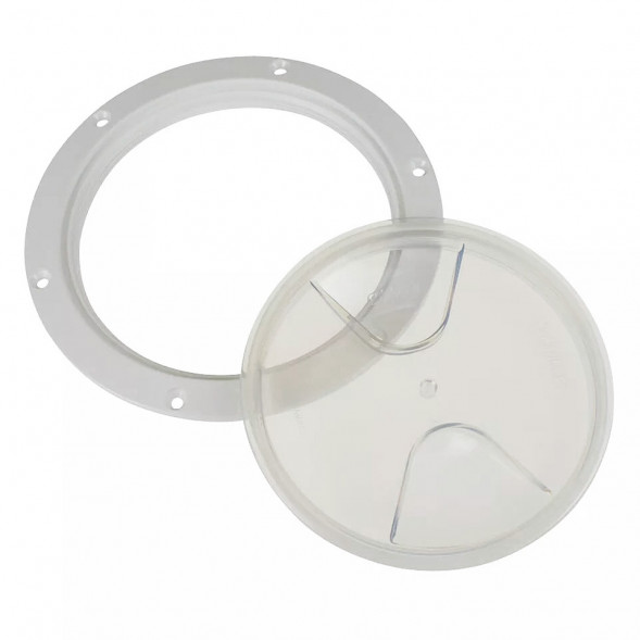 Смотровой лючок, прозрачный, 125 мм