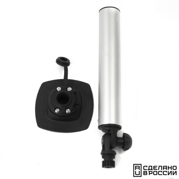 Держатель спиннинга торцевой на баллон быстросъемный, алюминий