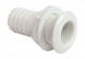 Разъем водосброса с обратным клапаном под шланг 25 мм, белый