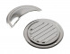 Решетка воздухозаборника круглая 102 мм с крышкой, нержавеющая
