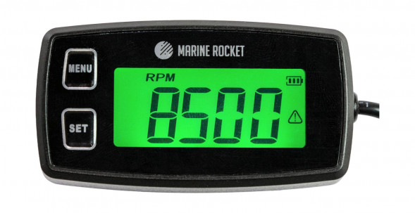 Тахометр универсальный со счетчиком моточасов с подсветкой и сменной батарейкой