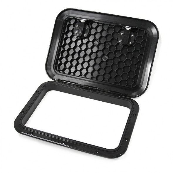 Крышка рундука SEAFLO 315x440 мм с замком, черный пластик