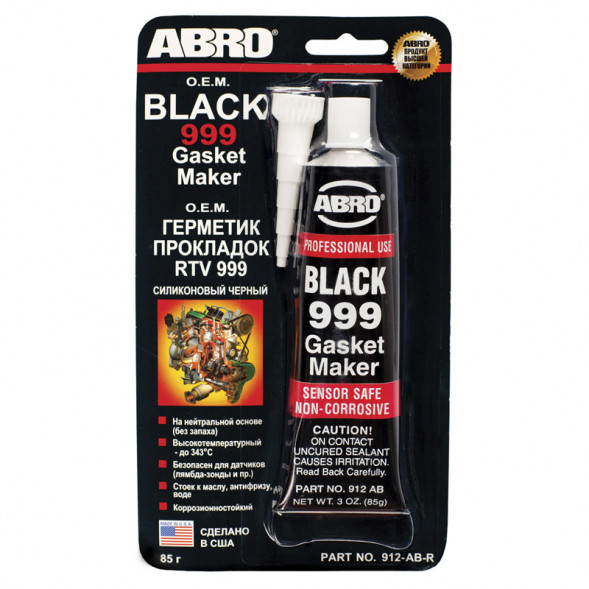 Герметик прокладок силиконовый ABRO OEM (черный) 85 г
