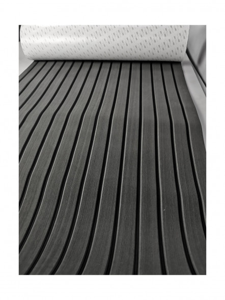 Покрытие палубное EVA, 2400х900х6мм, самоклеящееся, темно-серое, тип &quot;A&quot;, Marine Rocket