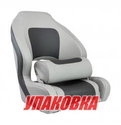 Кресло с болстером Delux Sport Flip Up, обивка угольный/серый винил (упаковка из 4 шт.)