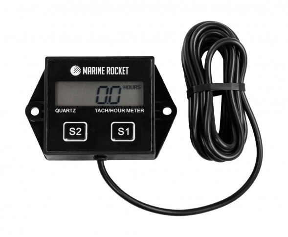 Тахометр универсальный со счетчиком моточасов, сменная батарейка
