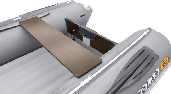 Надувная лодка ПВХ, SOLAR-380 К (Максима), серый