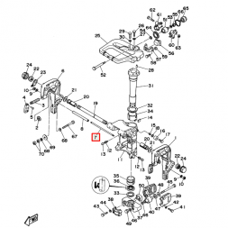 Шпилька повески Yamaha 40Q (Япония)
