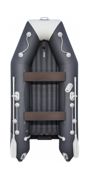 Надувная лодка ПВХ, АКВА 3200 НДНД, графит/светло-серый