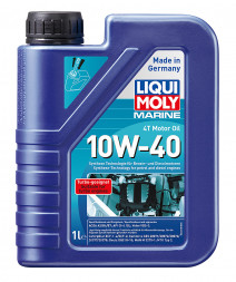 Синтетическое моторное масло LIQUI MOLY Marine 4T Motor Oil 10W-40 для четырехтактных двигателей, 1л