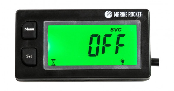 Тахометр универсальный со счетчиком моточасов, вольтметром с подсветкой и сменной батарейкой