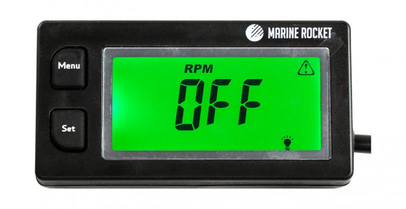 Тахометр универсальный со счетчиком моточасов, вольтметром с подсветкой и сменной батарейкой