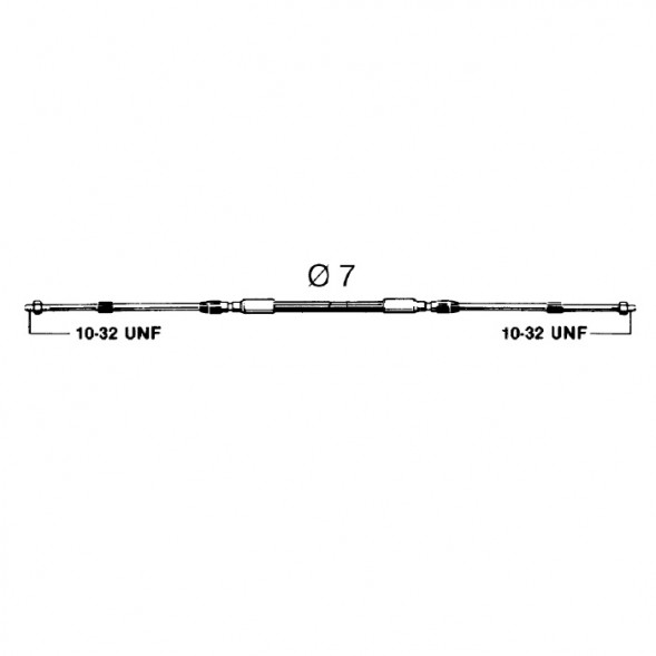 Трос управления C2  8&quot;