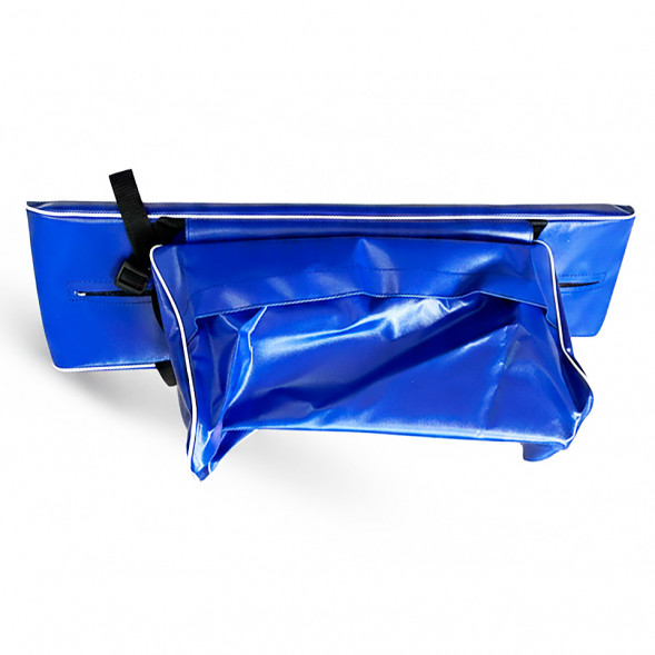 Комплект накладок на сиденье лодки ПВХ с сумкой (синий) 115х24х4