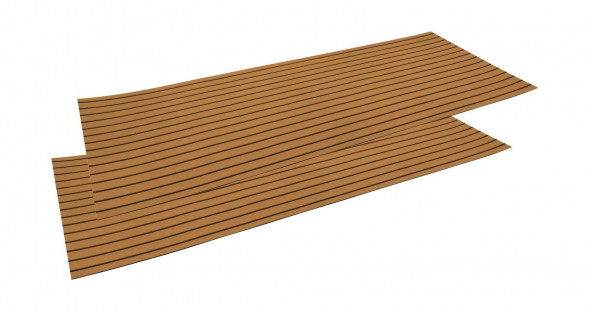 Покрытие палубное EVA, 2400х900х6мм, самоклеящееся, светло-коричневое, тип "A", упаковка 2 листа,  Marine Rocket