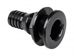 Разъем водосброса пластиковый под шланг 32 мм, черный