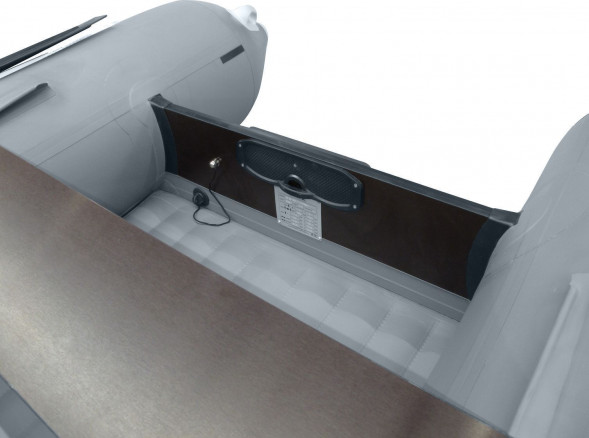 Надувная лодка ПВХ, SOLAR-350 К (Оптима), cерый