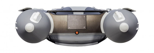 Надувная лодка ПВХ, АКВА 3400 НДНД, графит/светло-серый