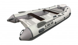 Лодка РИБ (RIB) RiverBoats RB 380 NEW, серо-белый, накладка на рундук,утка, защита киля, корпус белый