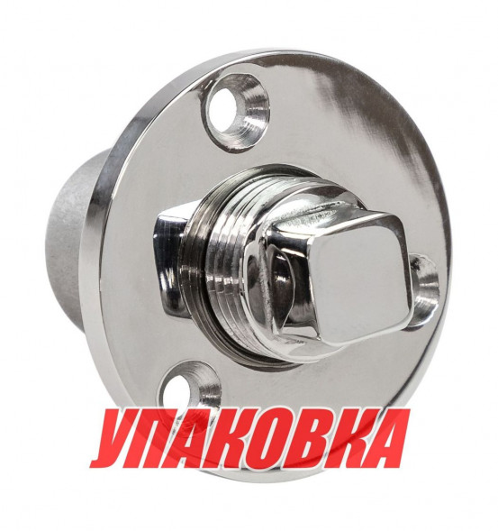 Шпигат нерж. 24,5мм с резьбовой пробкой, Marine Rocket (упаковка из 20 шт.)