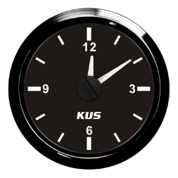 Часы судовые KUS Ободок - S.S.316 в черном цвете